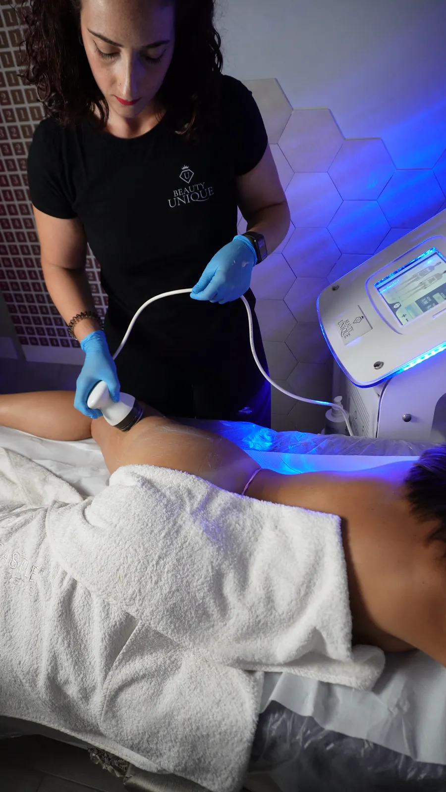Il manipolo Endospheres su glutei e cosce
